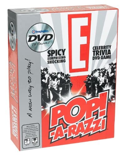 E CELEBRITY Pop-A-Razzi TRIVIA DVD GAME