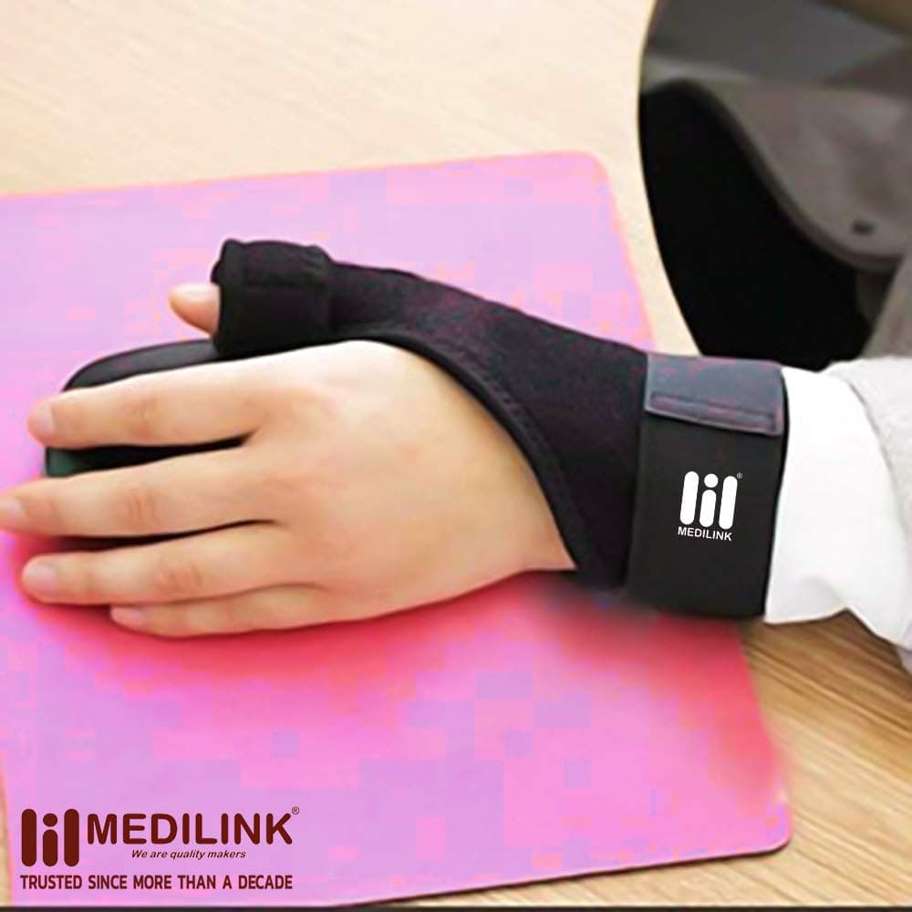 Thumb Spika - Thumb Stabilizer For Thumb and Wrist Support for Pain, Sprains, Strains, Arthritis,Tendonitis [Fits For Both Hands]