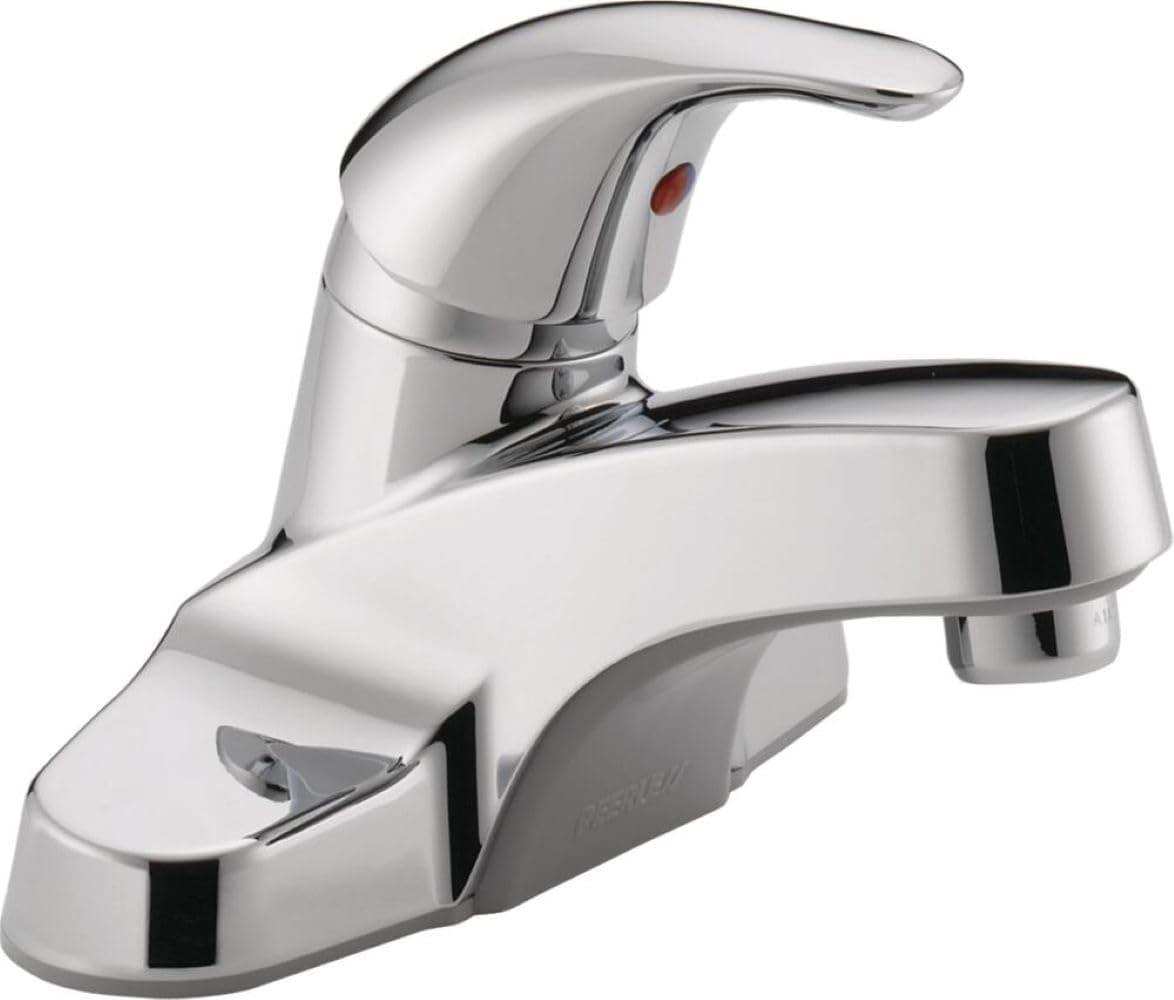 Peerless Centerset Bathroom Faucet Chrome, Bathroom Sink Faucet, Single Handle, Drain Assembly, Chrome P136LF