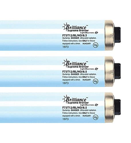 Brilliance Supreme Bronzer F73T12 HO 8.5% 100W RDC Tanning Bulbs - Hot Lamps! (24)
