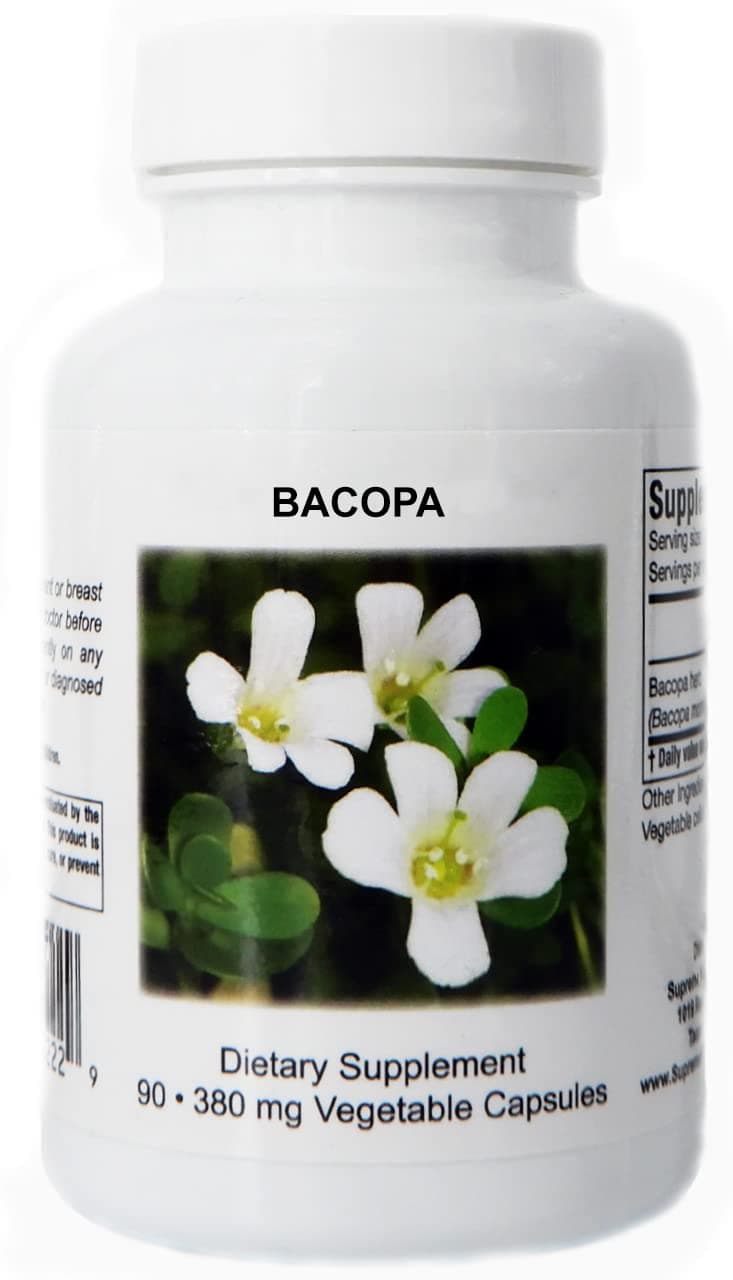 Bacopa, 90 Pure Bacopa Herb Vegetarian Capsules