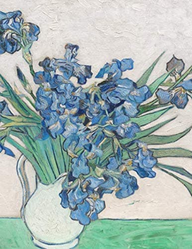 Van Gogh SKETCHBOOK #14: Cool Artist Gifts - Irises Vincent Van Gogh Sketchbooks For Artists Adults and Kids to draw in 8.5x11" 100 blank pages (Vincent Van Gogh Collection)