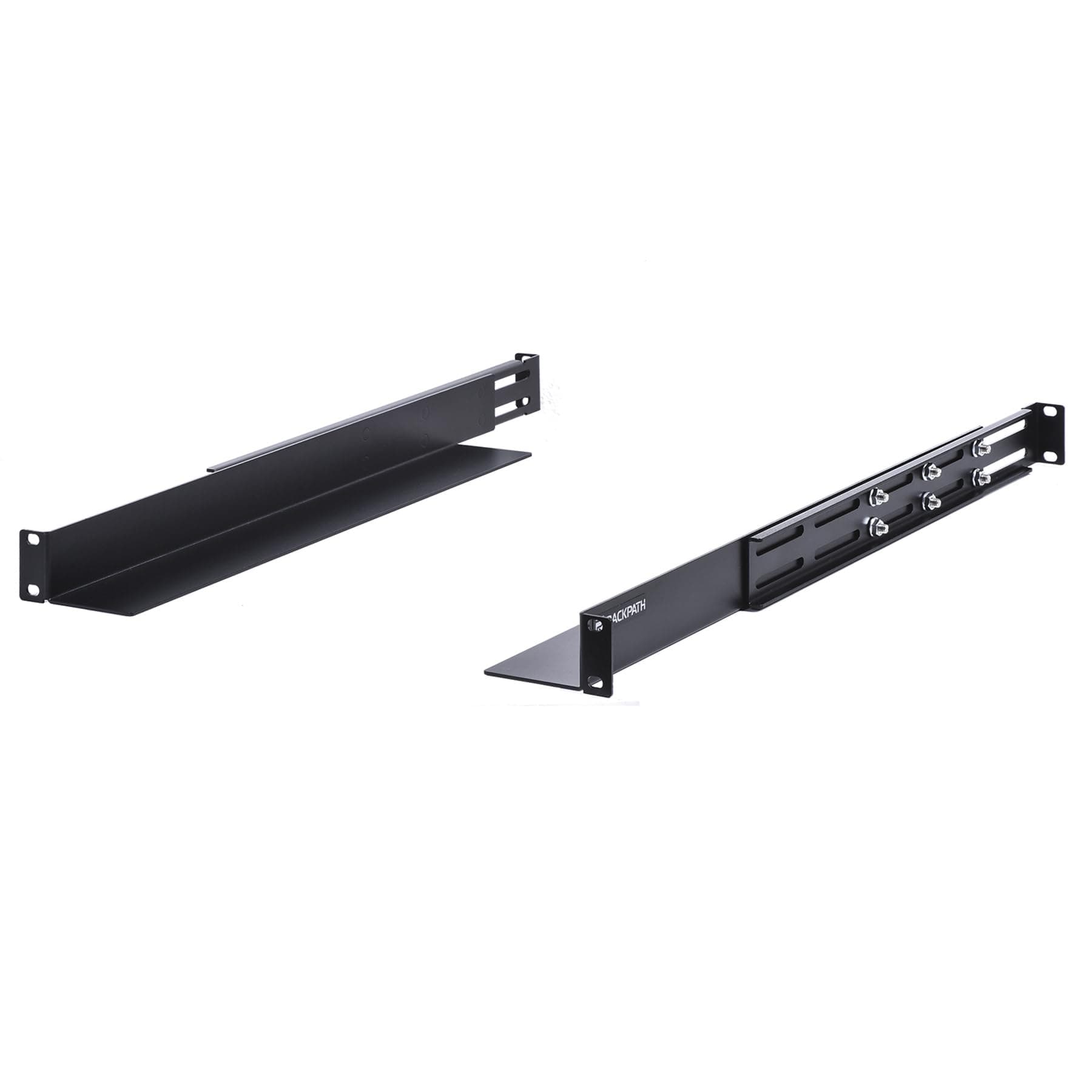 RackPath 1U 4 Post Server Rack Rail, 20-32" Depth Adjustable-15 lb Capacity
