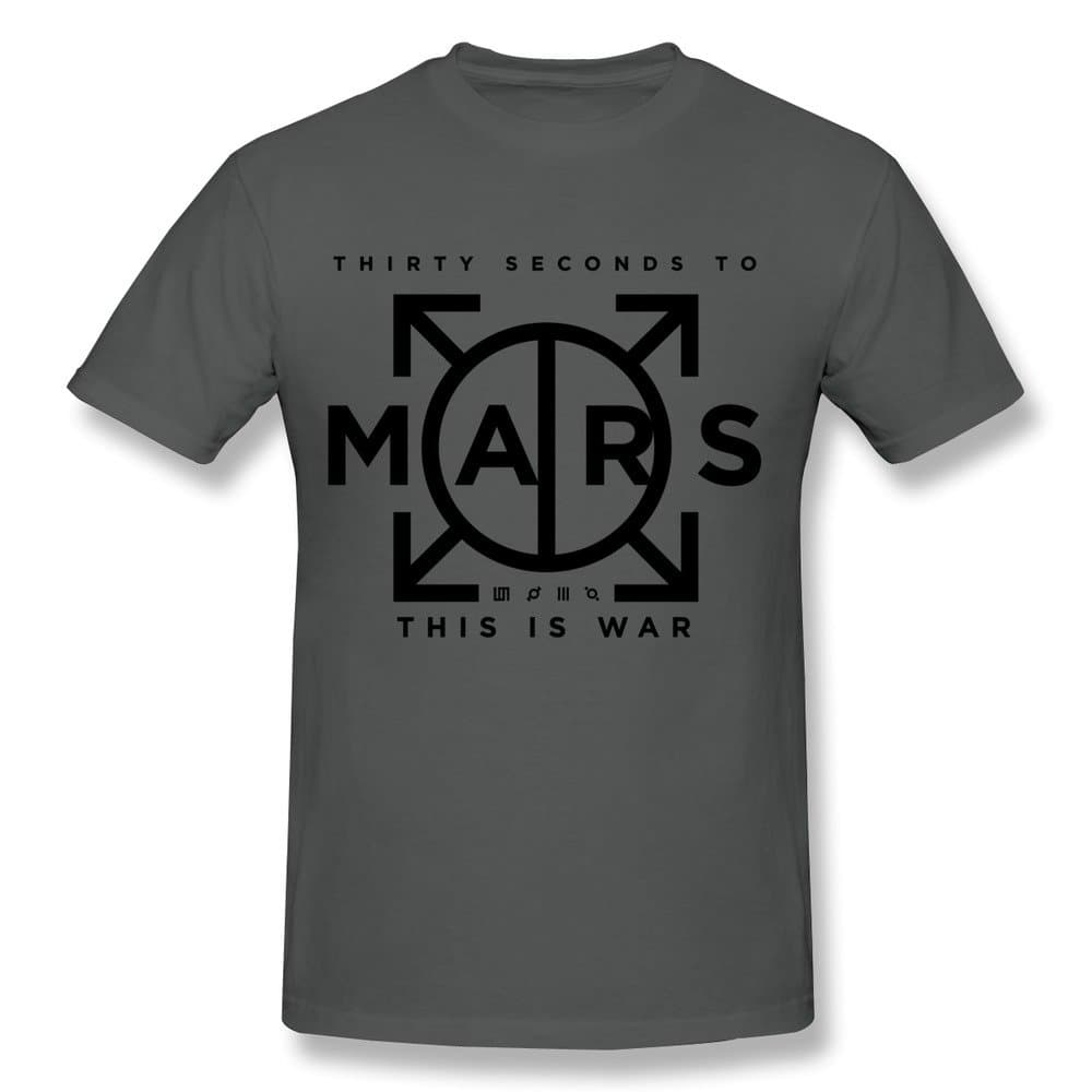 TIKE Men's 30 Seconds To Mars This Is War T Shirt Color DeepHeather Size S