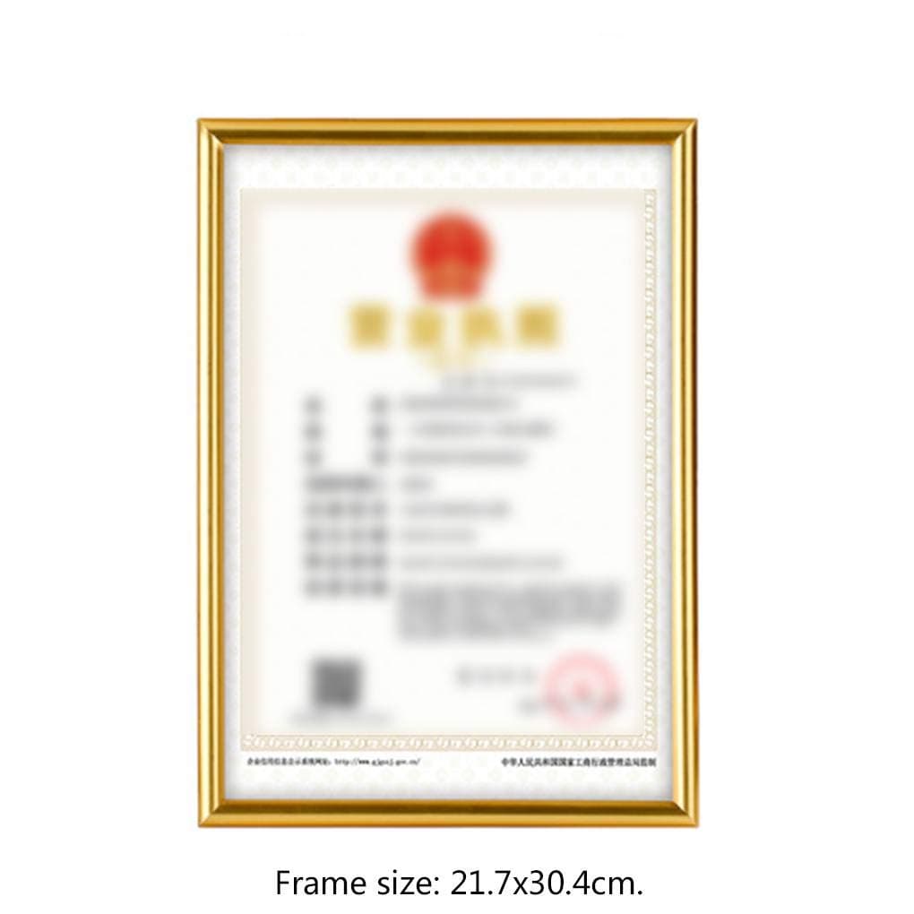 Flushzing A4 Certificate Box Business License Award Box Wall Commercial Photo Picture Frame Document Holder