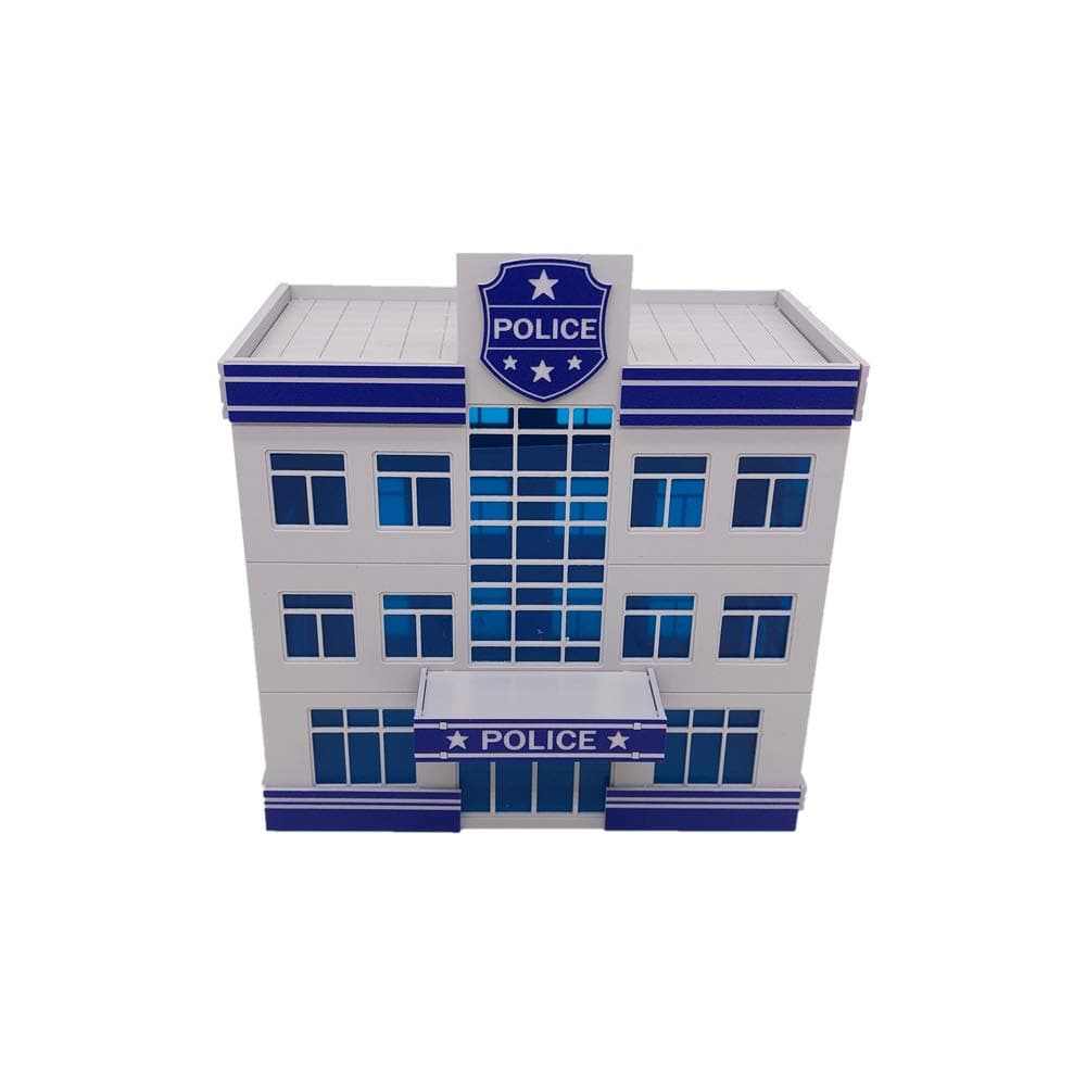 Railroad Scenery Modern Police Department Building HO Scale 1:87