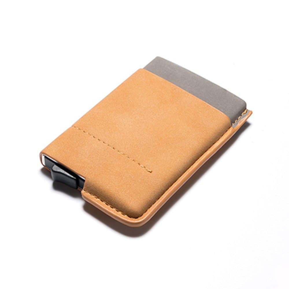 Mini Wallet Pop Up Credit Card & ID Holder Men Slim Money Clip Leather (Yellow)