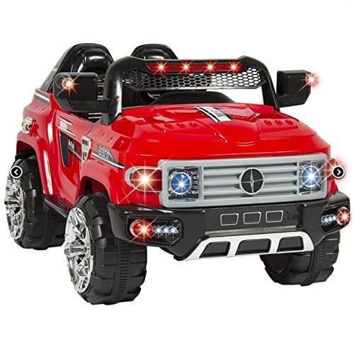 Cars Toys-Premium 12V MP3 Kids Ride on Truck Car R/c Remote Control, LED Lights, AUX and Music-Color Red-Great Fun For Your Child-100% Guaranteed! by Premium Cars Toys