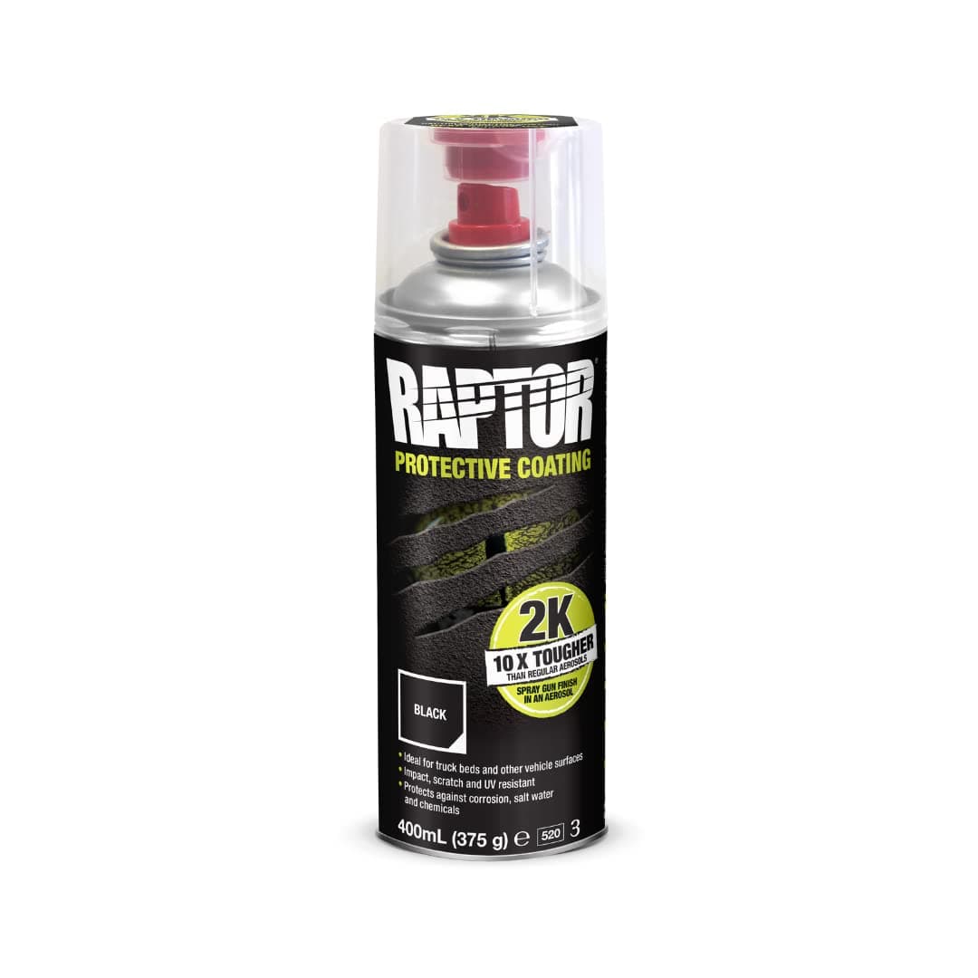 - UPol Raptor 2K Car Surface Coating Black Spray 400ml