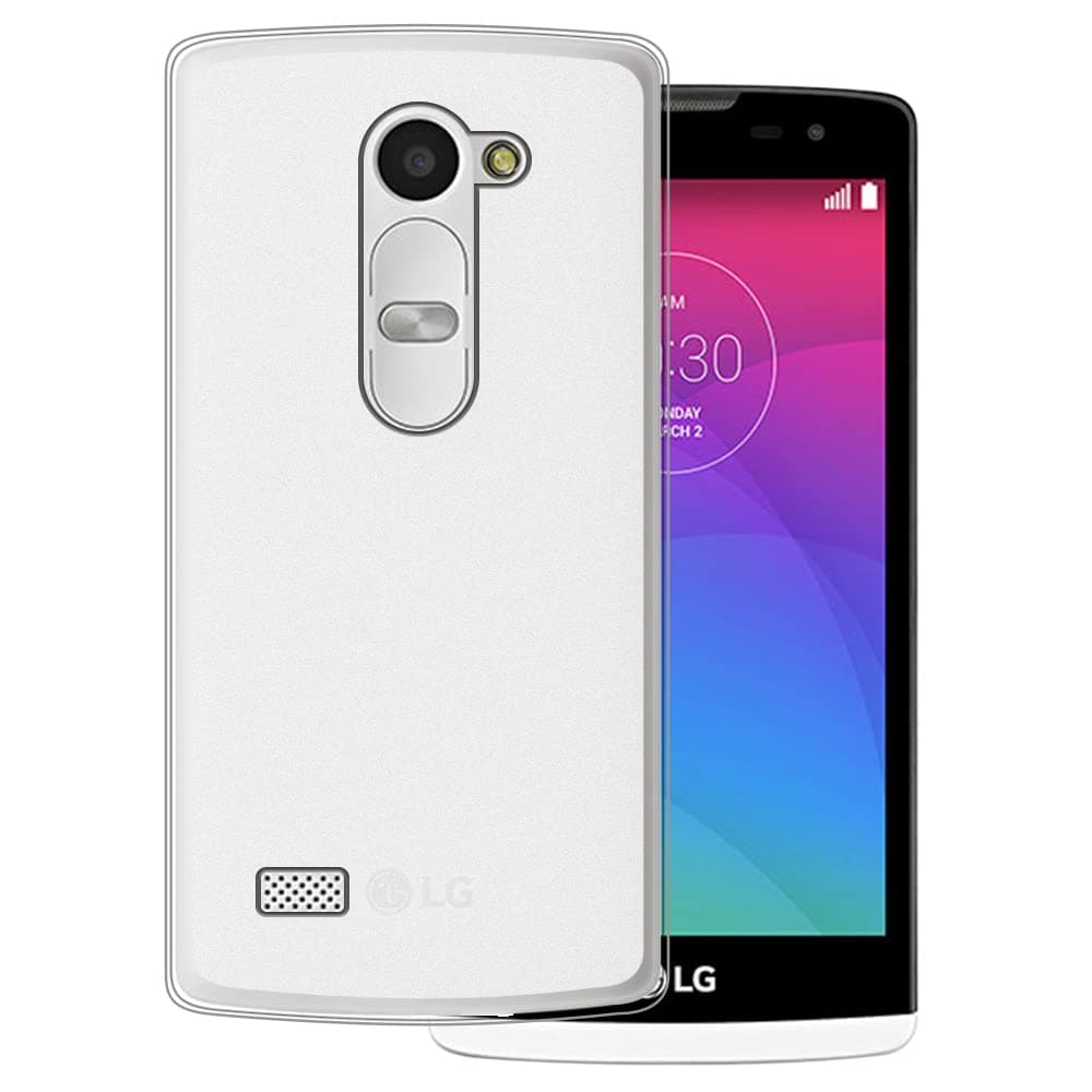 for LG Leon H340N H324 Ultra Thin Phone Case, Gel Pudding Soft Silicone Phone Case for LG Leon LTE 4.50 inches (White)