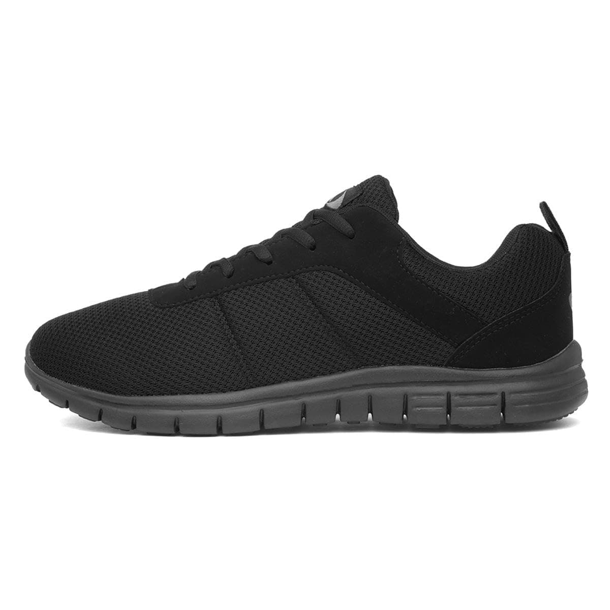 Mens Black Lace Up Trainer