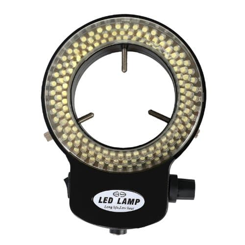 Portable Adjustable Brightness Control 144LED Ring light for Stereo Microscope