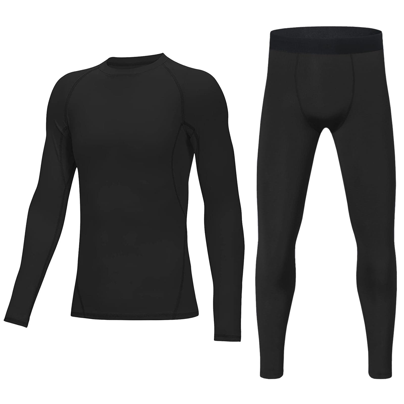 Youth Boys' Compression Leggings Athletic Shirt Tights Top Base Layer Set Sports Youth for Kids