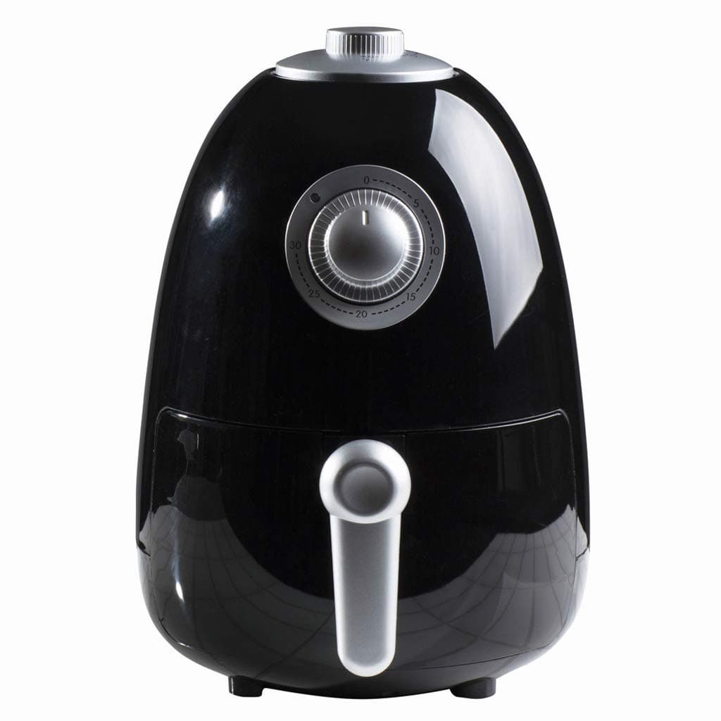 Daewoo Healthy Living SDA1549 2L Oil Free 800W Fast Frying Fryer with Rapid Air Flow Circulation, 30 Minute Timer and Temperature Control-Baking Tray Included-Low Fat Cooking-Black