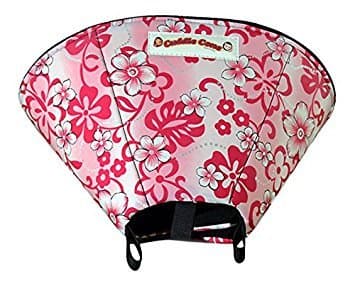 Cuddle Cone Pet Recovery Cone Soft E-Collar - Large Pink Hawaiian