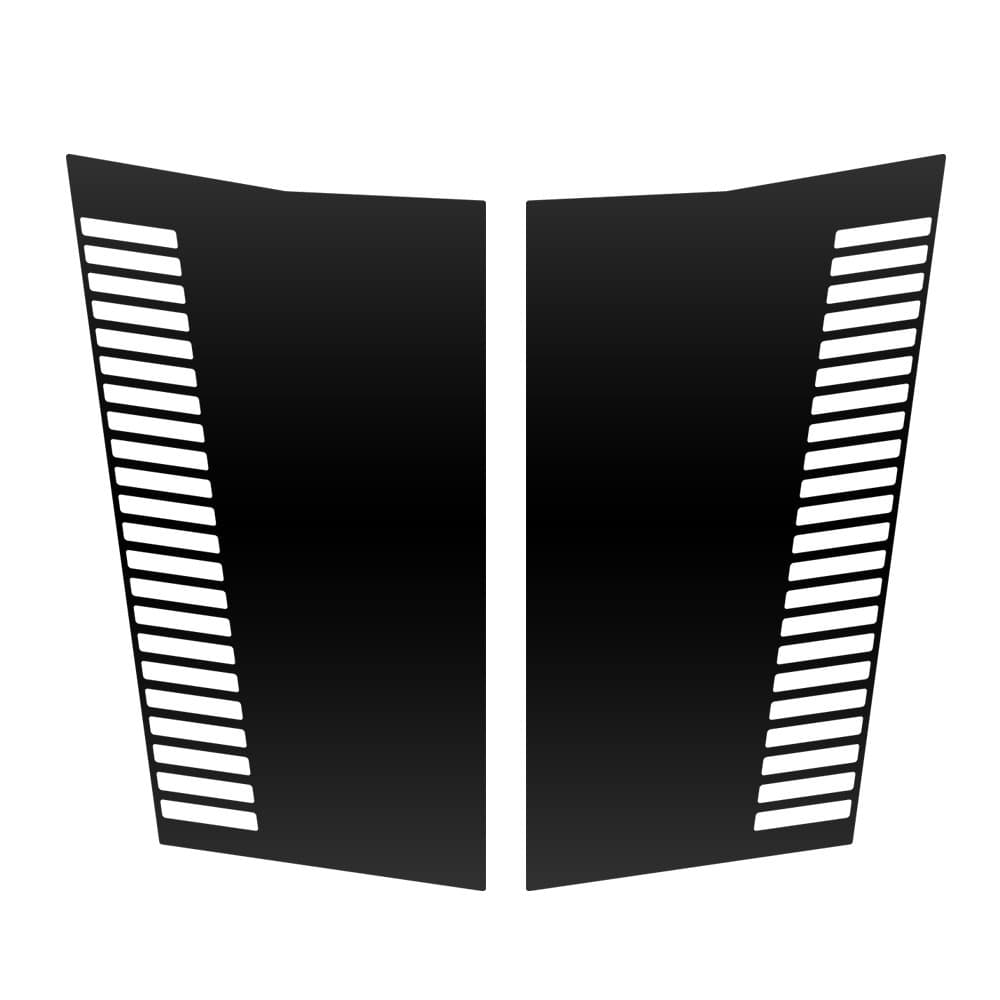 Matte Black Vinyl Hood Decal Kit - Vents Design - Compatible with Ford 97-03 F150 Pickup