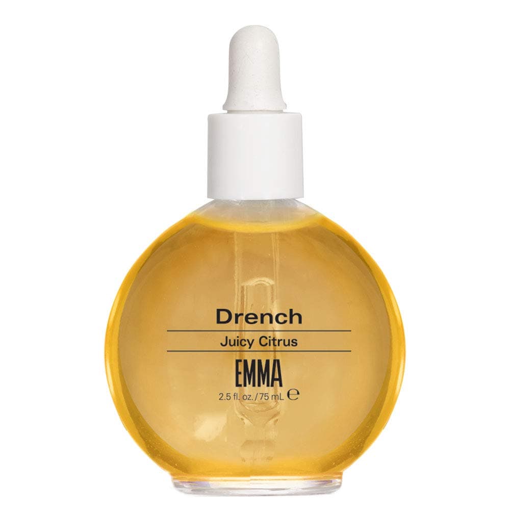 EMMA Beauty Drench Juicy Citrus, Cuticle Oil, 12+ Free Treatment Vegan & Cruelty-Free, Deep Penetrating Oil Nourishes, Protects, Hydrates & Revitalizes Nails & Cuticles With Natural Ingredients, 2.5 O