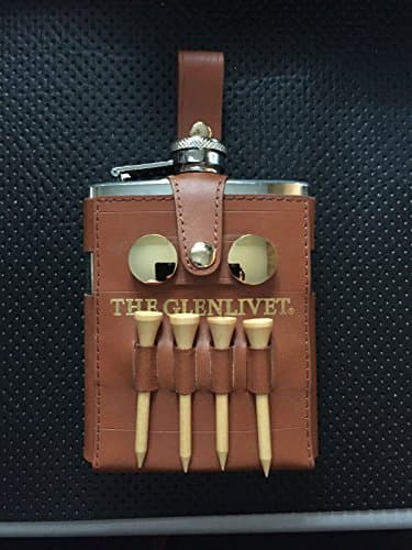 The Glenlivet Scotch Flask With Built on Golf Caddy