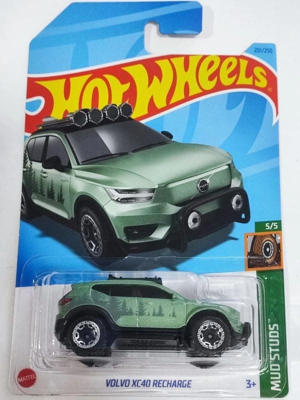 Hot Wheels Volvo XC40 Recharge (Green) 2023 Mud Studs, HKG55