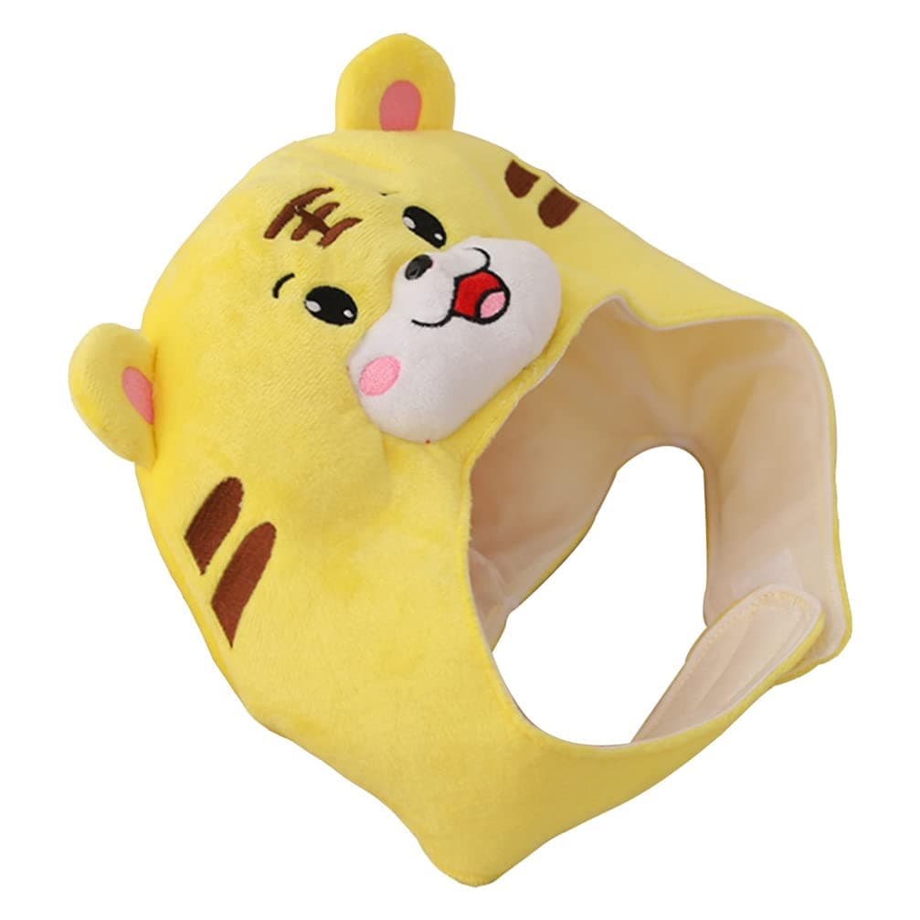 NUOBESTY Plush Novelty Tiger Hat with Ears Zoo Animals Headband Animal Ear Hat Costume Halloween Party Pops Birthday Costume Dress Up Cosplay Party for Kids