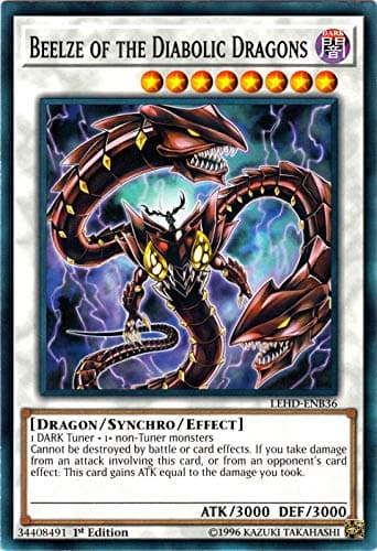 Yu-Gi-Oh! - Beelze of The Diabolic Dragons - LEHD-ENB36 - Common - 1st Edition - Legendary Hero Decks - Aesir Deck