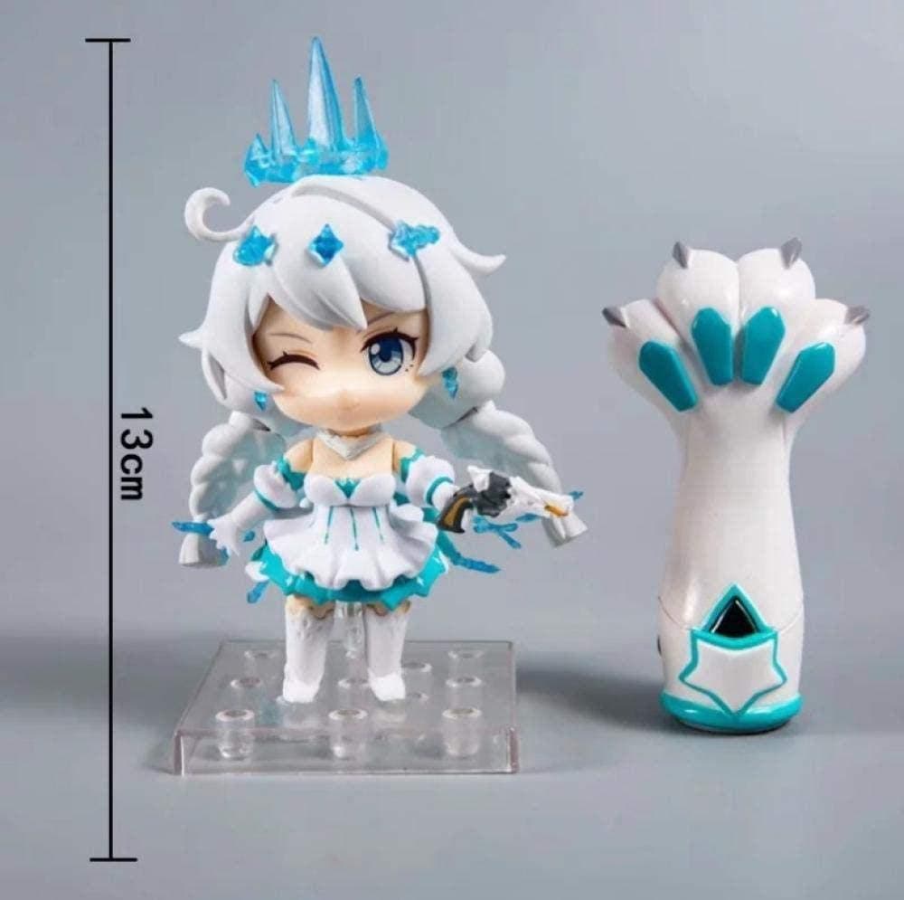 XzMoz Anime Girl Honkai Impact 3 Qiyana Nendoroid Q Version Figure decoration boxed about 13cm Height