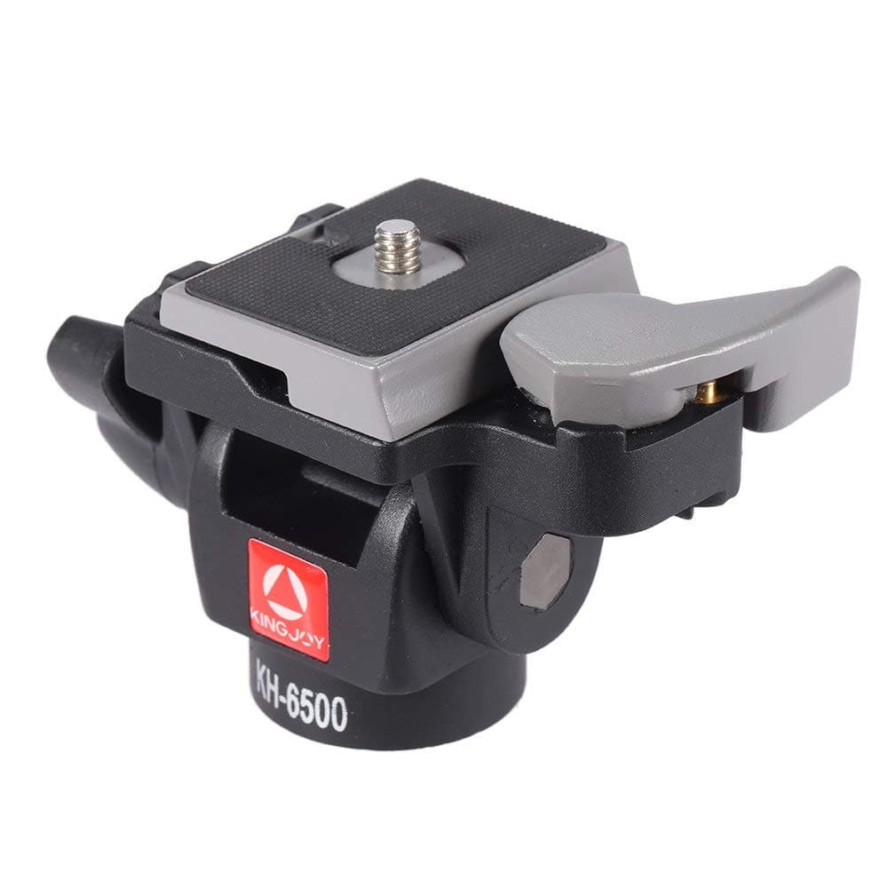 Kingjoy KH-6500 tilting head for monopods made of durable aluminium alloy, only 260 g, load 5 kg, -90° to +90° tilt