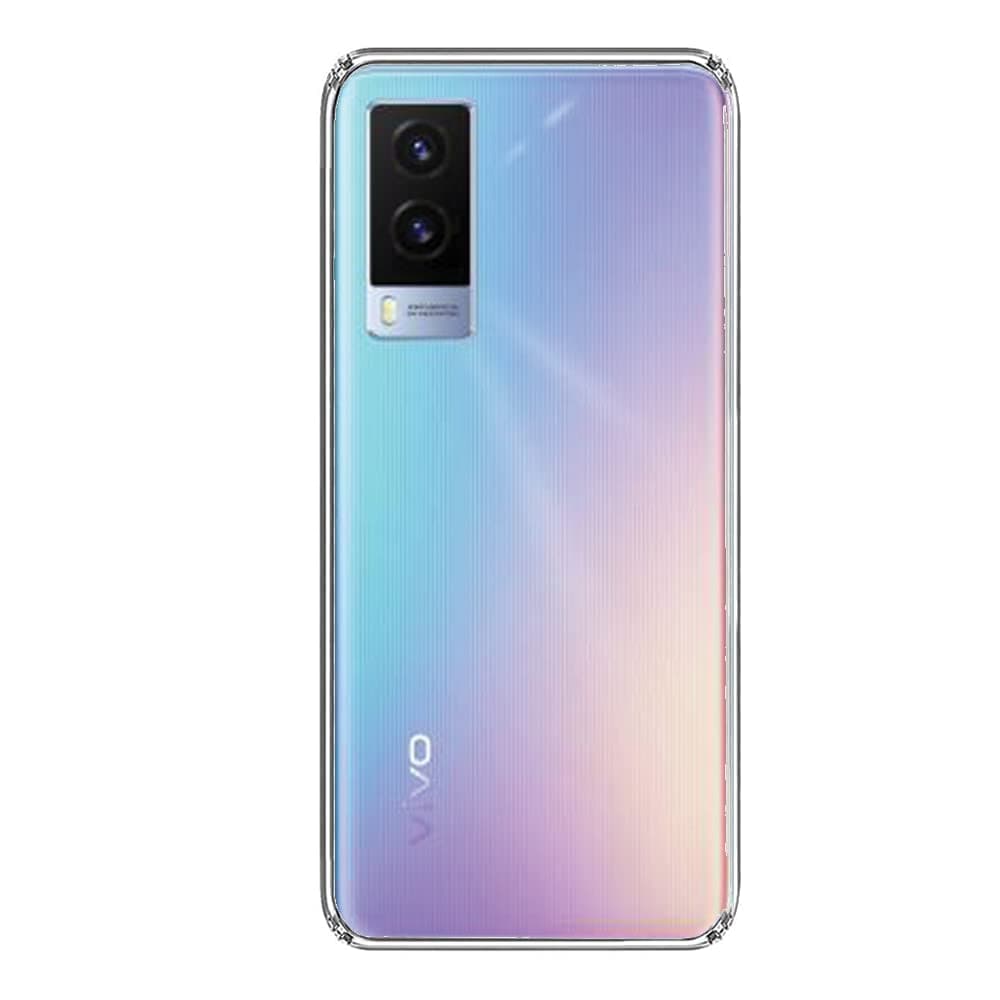 Etechnic Silicone Back Cover for Vivo V21E 5G Back Cover | Slim Soft Back Case for Vivo V21E 5G (Transparent), Clear
