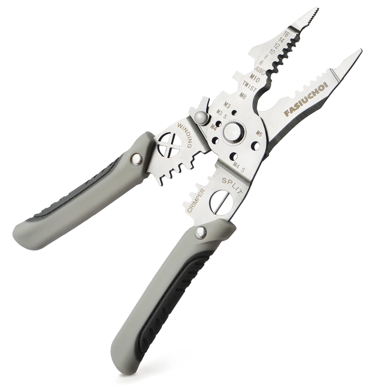 Multi-function Wire Stripper Tool Electrical, 9-in-1 Wire Cutter & Wire Crimping Tool, Adjustable AWG 6-16, Comfortable Grip and Refined Craftsmanship