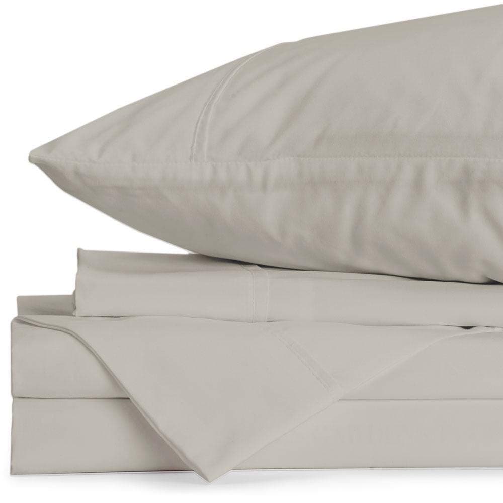 Jennifer Adams Lux Collection Sheet Set, 4-Piece Ultra-Soft, Breathable and Wrinkle-Resistant Sheets & Pillowcases (King, Linen)