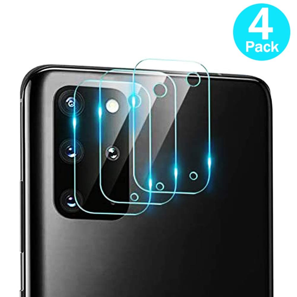 [4 Pack] Tamoria Galaxy S20 Plus Camera Protector One Second Fit 0.2MM Ultra Thin HD Organic Tempered Glass Camera Lens Protector for Samsung Galaxy S20+ 5G Accessories