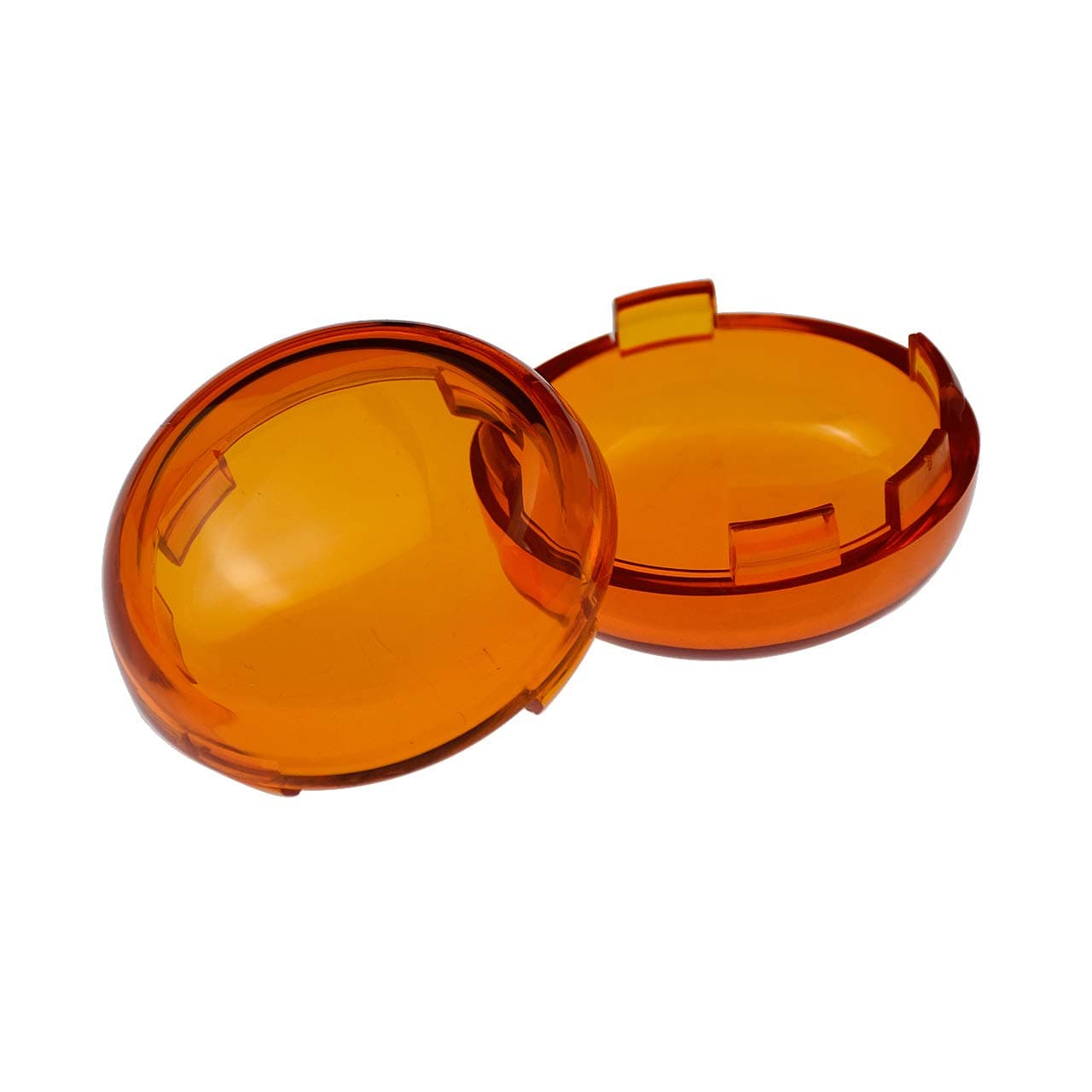 Turn Signal Light Lens Cover Front Rear Bullet Lights Fit For Harley Sportster 883 1200 Dyna Road Glide Street Glide (Orange)