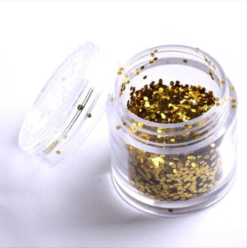 LY Golden Colour Nail Art Sparkling Glitter Powder Dust Tips Salon Set B0392