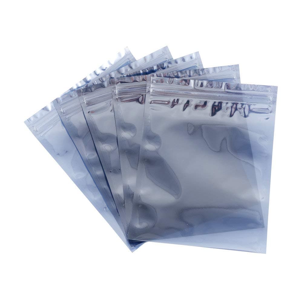 50Pcs Antistatic Resealable Bag 15X20cm/5.9X7.9inch, Premium Anti Static Bag for SSD HDD and Other Electronic Devices