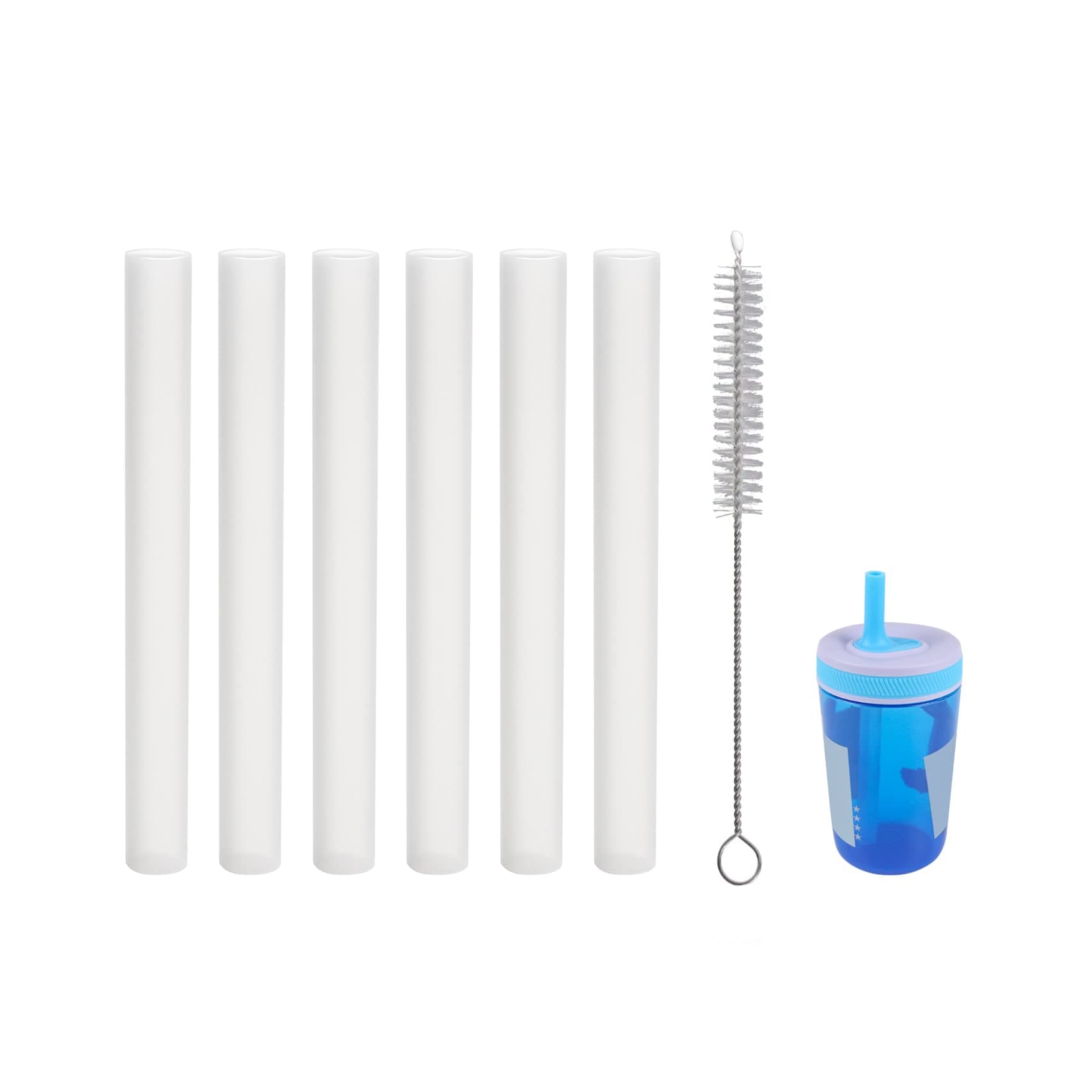 Replacement Straws Compatible with Zak Designs Kelso 15 oz Water Bottle (Pack of 6)