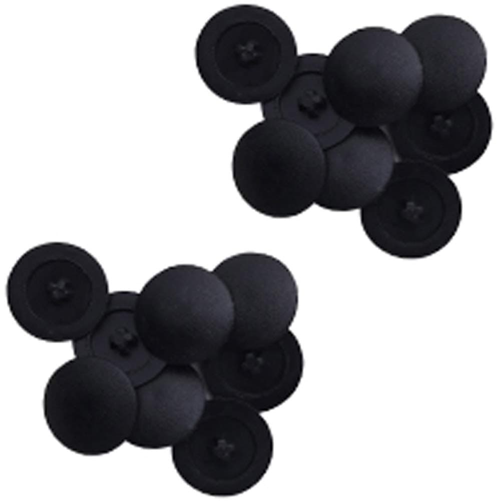 Screw Cap Covers Decoration Tapping Cover Plastic Screw Hole Pack of 500 (Black)
