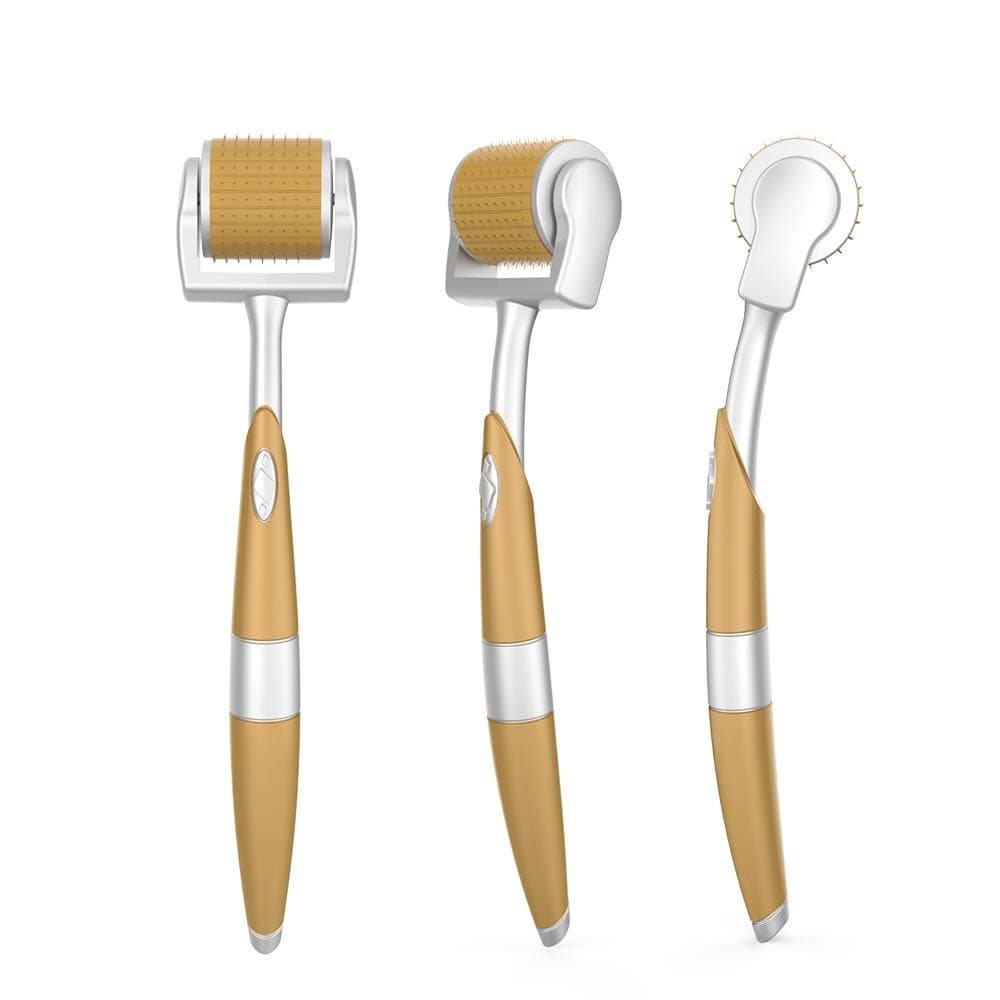 ZGTS-192 Microneedle Derma Roller Titanium Derma Roller Derma Stamp 192 Needle for Skin Care, Anti Aging, Therapy for Hair Los (1.5MM)