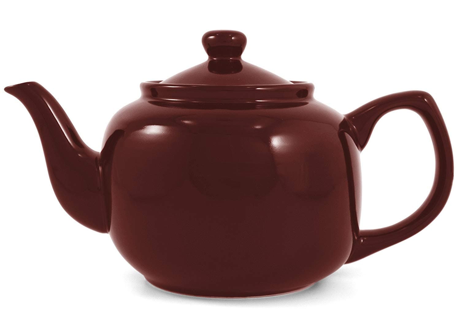 Burgundy Classic 6 Cup Ceramic Teapot