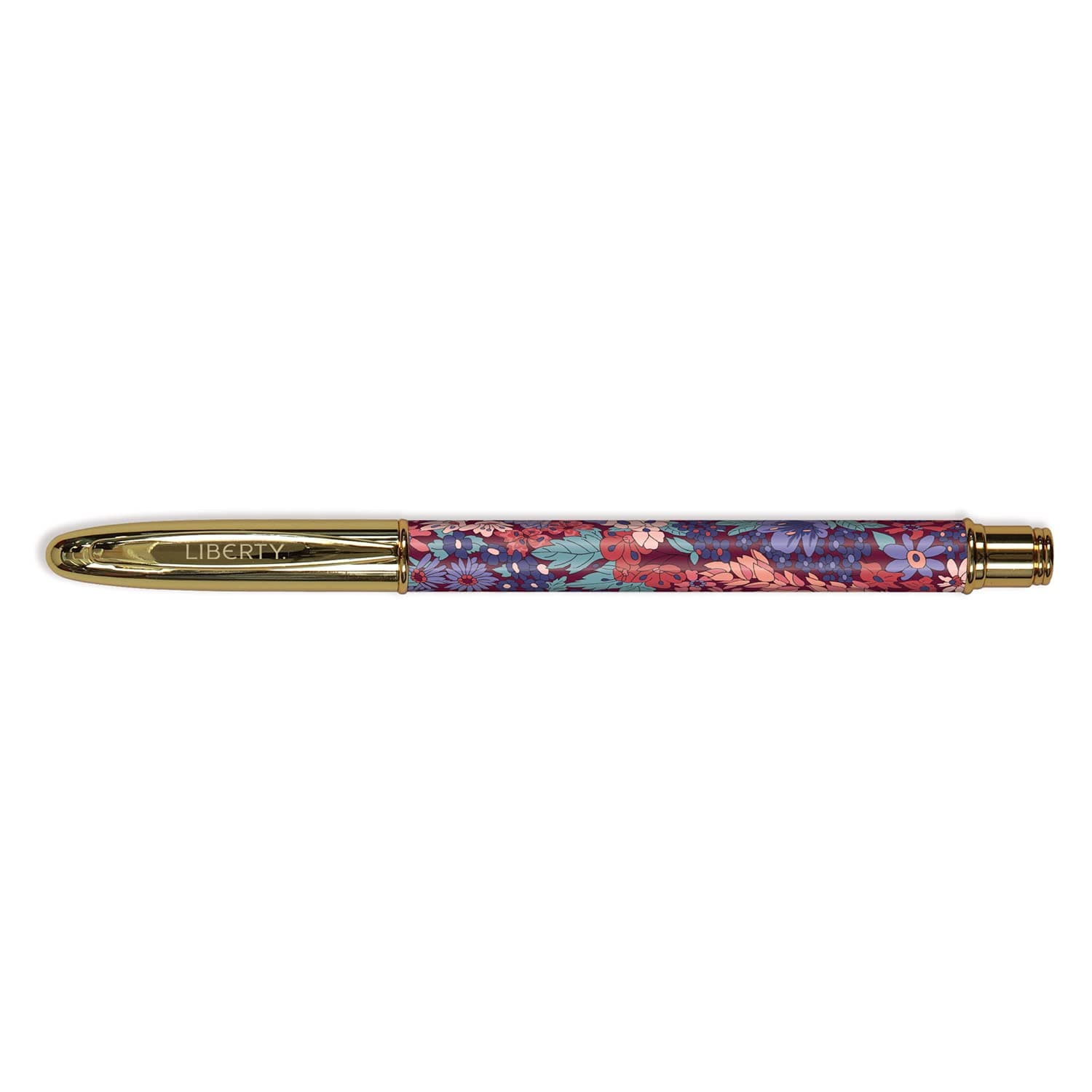 Liberty Margaret Annie Boxed Pen from Galison - Includes One Black Ink Ballpoint Pen and Hinged Gift Box, Fashionable Writing Pen Featuring the Famous Prints of Liberty London, Makes an Exciting Gift