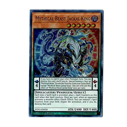 Mythical Beast Jackal King - EXFO-EN026 - Ultra Rare - 1st Edition
