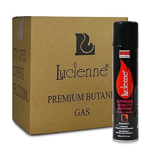 12 cans (1 case) of Lucienne 300ml 4x Refined Butane Fuel by LUCIENNE
