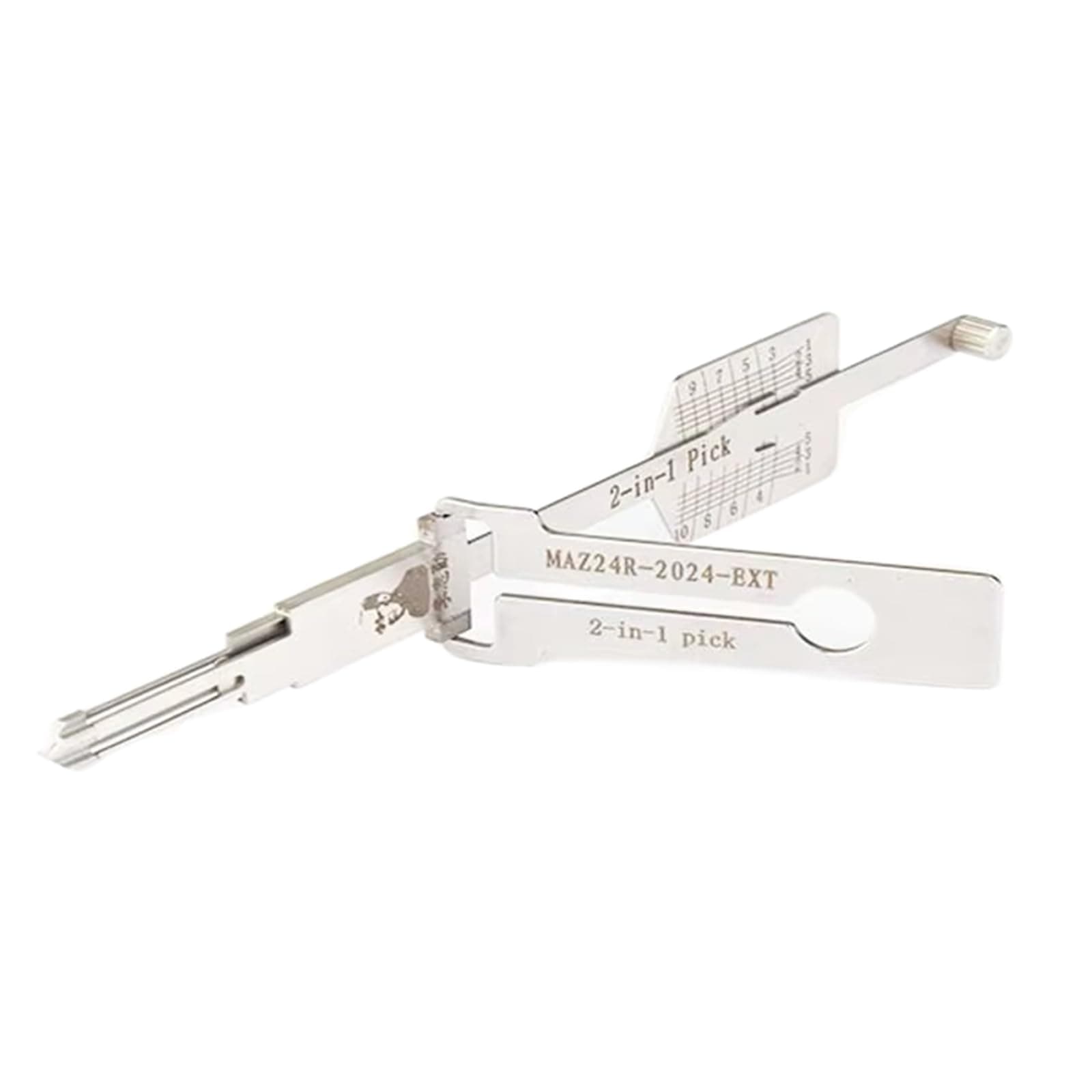 – Qxiao MAZ24R-2024-EXT Lock Pick Tool for Double-Groove Door Lock Pro 2 in 1 Decoder and Pick Tools Car Key Reader Multipurpose Stainless Maintenance Repair Kits Heavy Duty Hand Tools