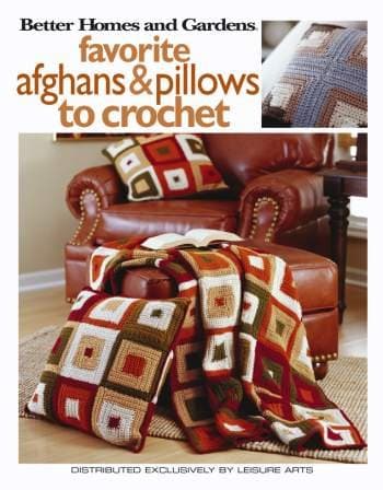 Leisure Arts Favorite Afghans38; Pillows To Crochet
