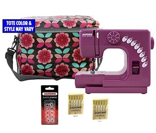 Janome Merlot Sew Mini Sewing Machine with Bonus Bundle