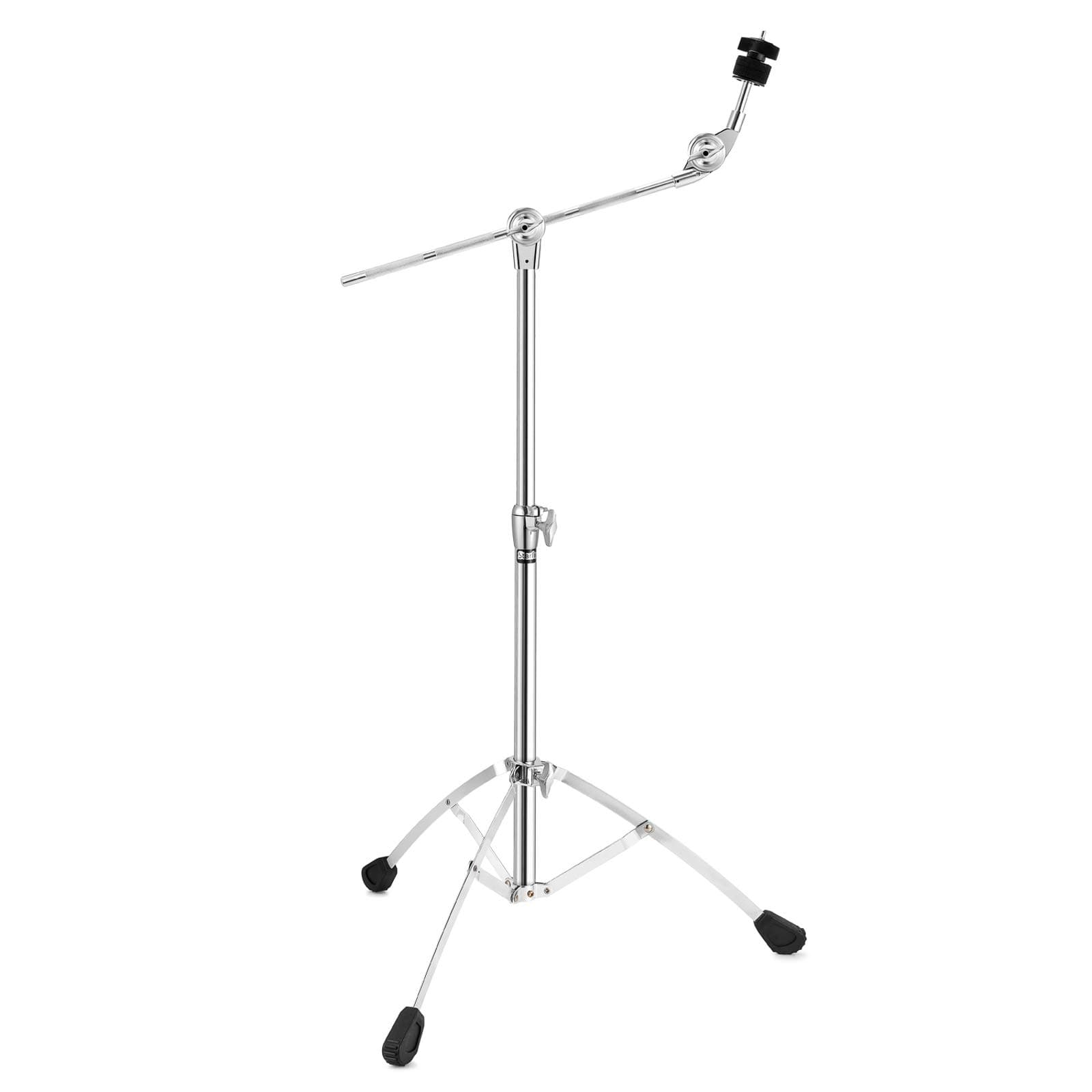 Starfavor Cymbal Stand, Adjustable Height 22"-49" High Boom and Straight Combo, Single Braced with Non-Slip Rubber Feet and Memory Lock Limiter (ST 700)