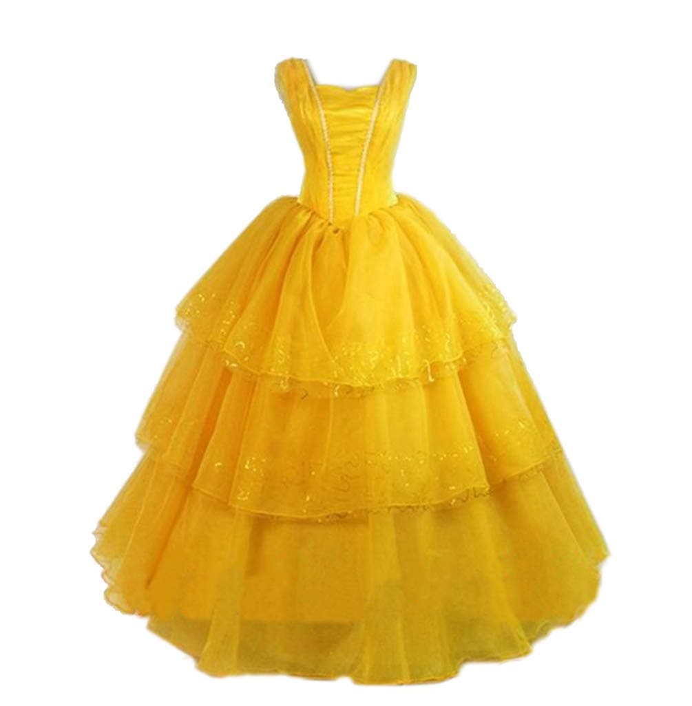 Mordarli Belle Dress Costume for Women Cosplay Princess Fancy Dress Ball Gown for Halloween Party