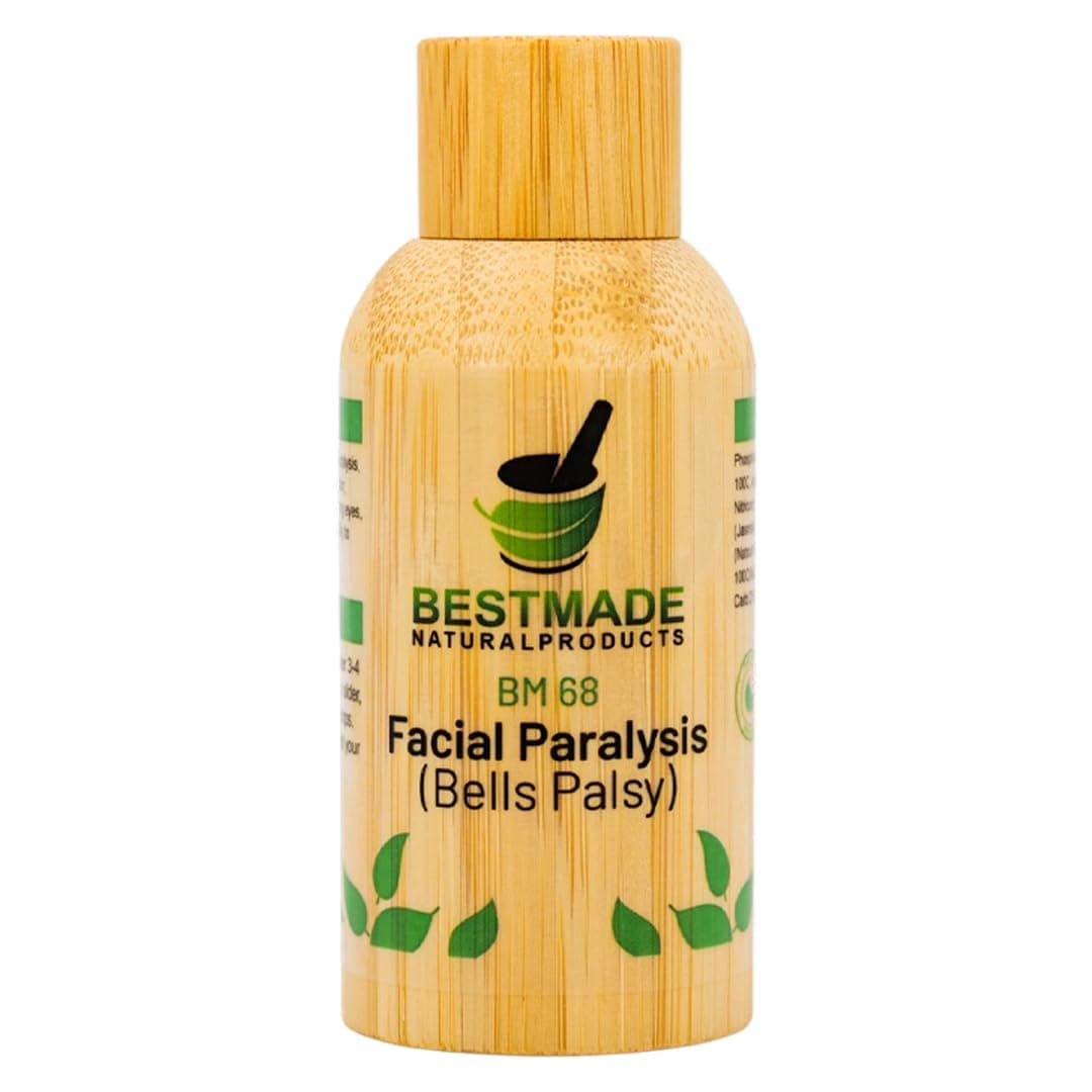 Bestmade Facial Paralysis Natural Remedy BM68 - Helps with Bell's Palsy, Facial Drooping, Tearing Eyes and Loss of Taste, 30 mL Drops