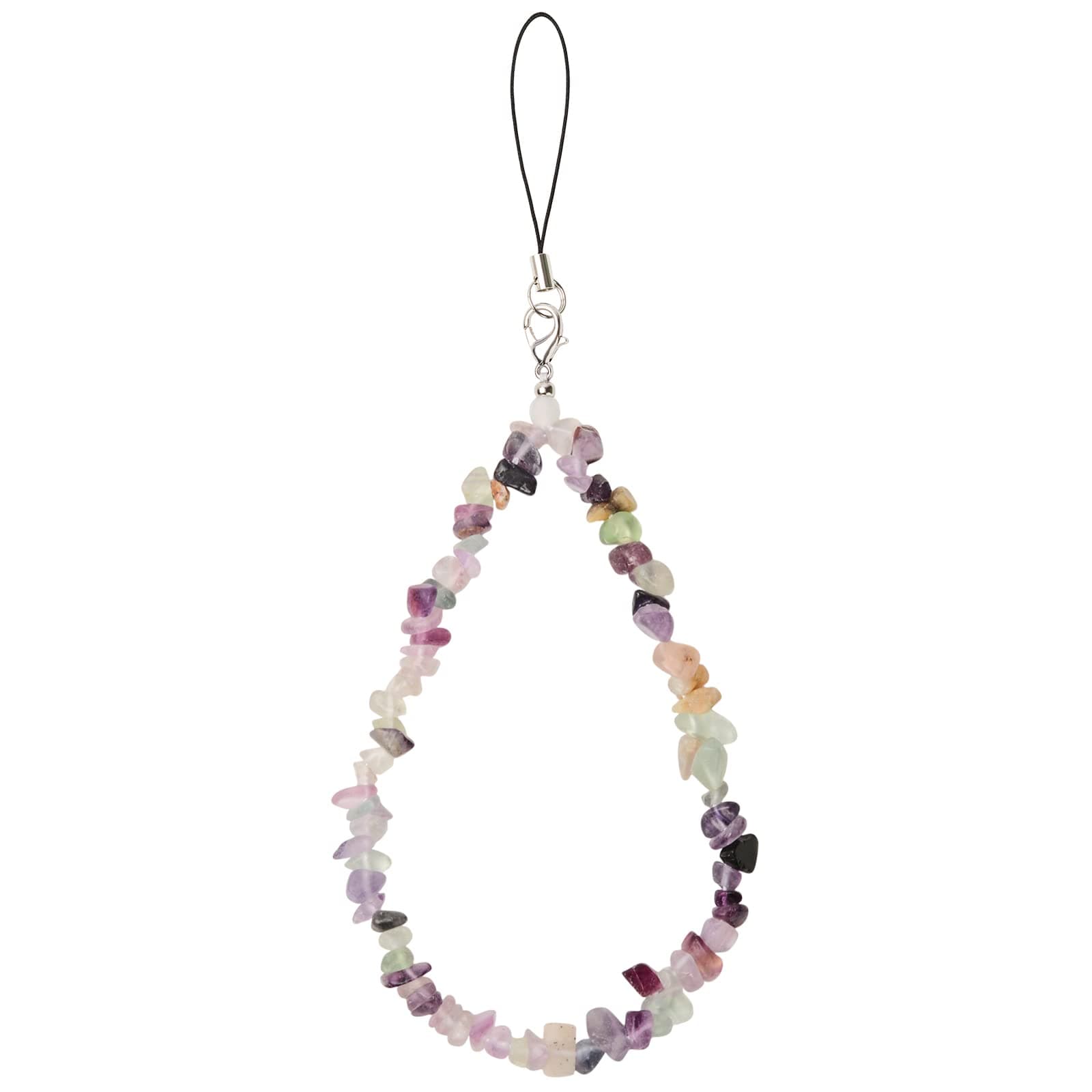 BEACE Phone Charms/Chain Strap for Women Girls-Cell Phone Case Lanyard Wrist Strap - Natural Gemstone Charms for Keychain