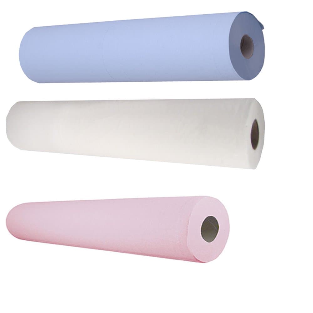 White 20" 2ply Couch Hygiene Medical Massage Tattoo 40m per roll (6 Rolls)