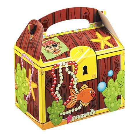 Pirate Party/Under The Sea Party - Treasure Chest Party Boxes x 5